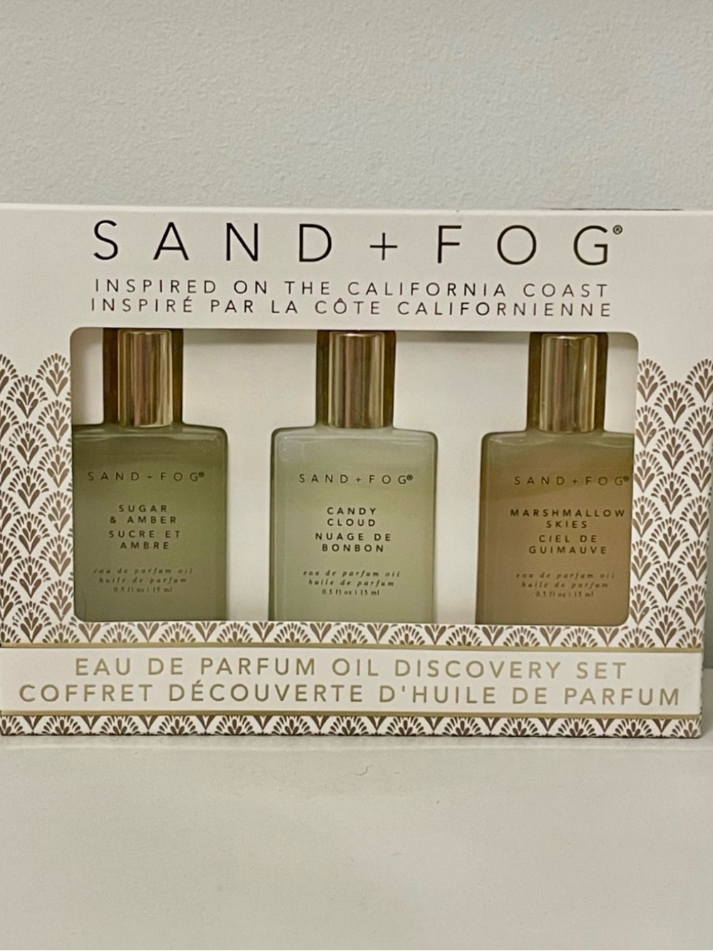 NWT SAND + FOG Eau de Parfum Oil Roller Discovery Set — 3 x 15 ml